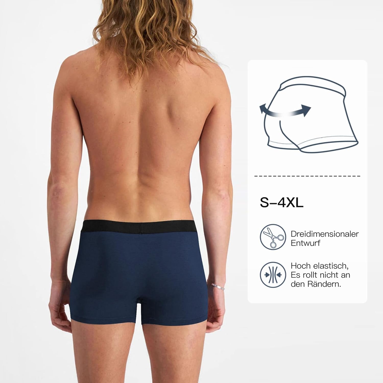 Fullluwaa Boxershorts Herren 10Er Pack Baumwolle Unterhosen Männer Ohne Kratzenden Zettel Atmungsaktiv Und Weiche Herrenunterwäsche