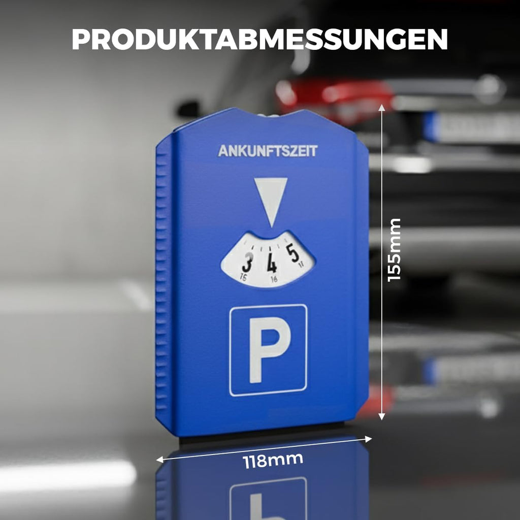 VZL Parkscheibe Mit Eiskratzer, 3 Einkaufswagenchip & Scheibenkratzer - Parkuhr Mit Schneekratzer Für Auto, LKW - Praktischer Kratzer Mit Einkaufschip - Parkscheiben Für Winter - Stvo Konformität