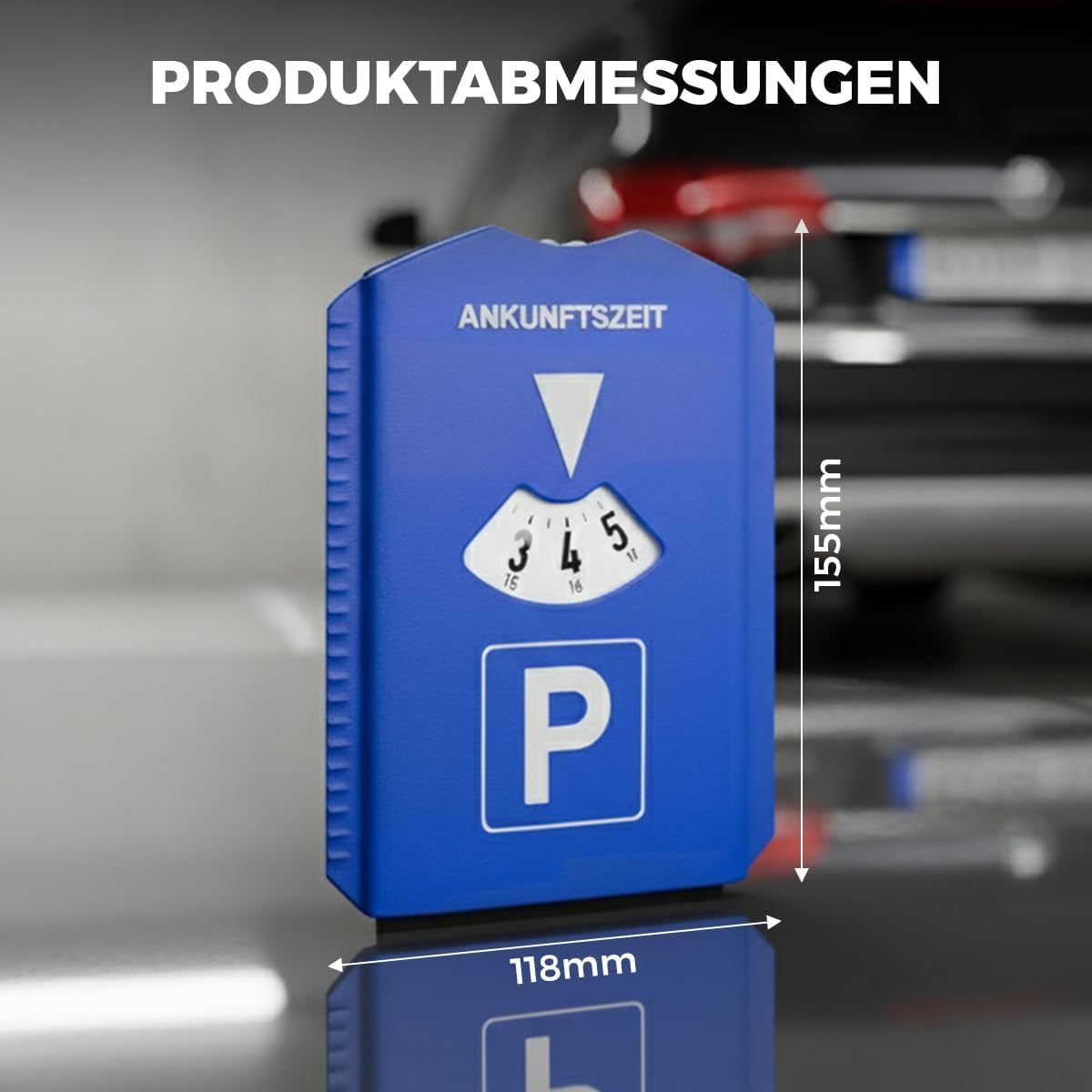 VZL Parkscheibe Mit Eiskratzer, 3 Einkaufswagenchip & Scheibenkratzer - Parkuhr Mit Schneekratzer Für Auto, LKW - Praktischer Kratzer Mit Einkaufschip - Parkscheiben Für Winter - Stvo Konformität