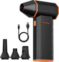 WOLFBOX Megaflow 50 Electric Air Duster-110000Rpm Super Power Cordless Air Duster, 3-Gang Einstellbare Mini-Gebläse Mit Akku, Staubbläser Für Computer, Tastatur, Haus, Outdoor Und Auto