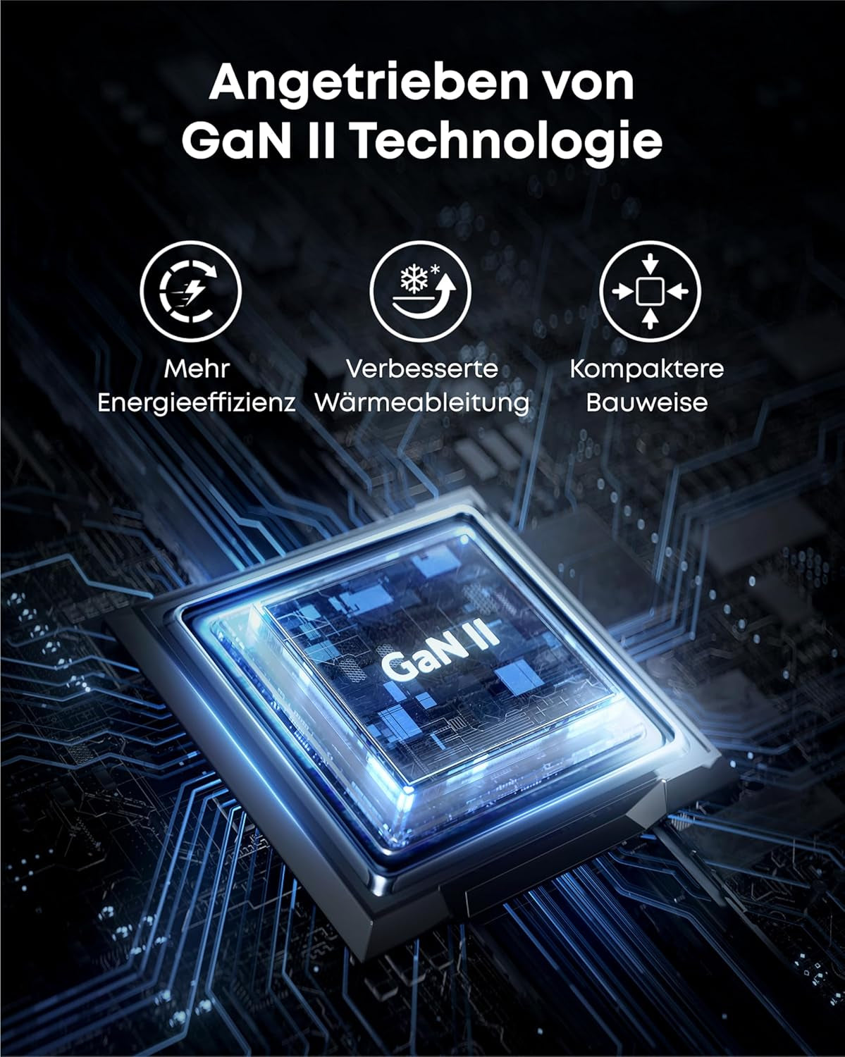 Anker Nano II 65W USB C Ladegerät Netzteil Mit Schnellladeleistung, Gan II Technologie, Kompatibel Mit Macbook Pro/Air, Galaxy S20/S10, Iphone 17/Pro/Iphone Air/16/15, Ipad, Pixel (Schwarz)