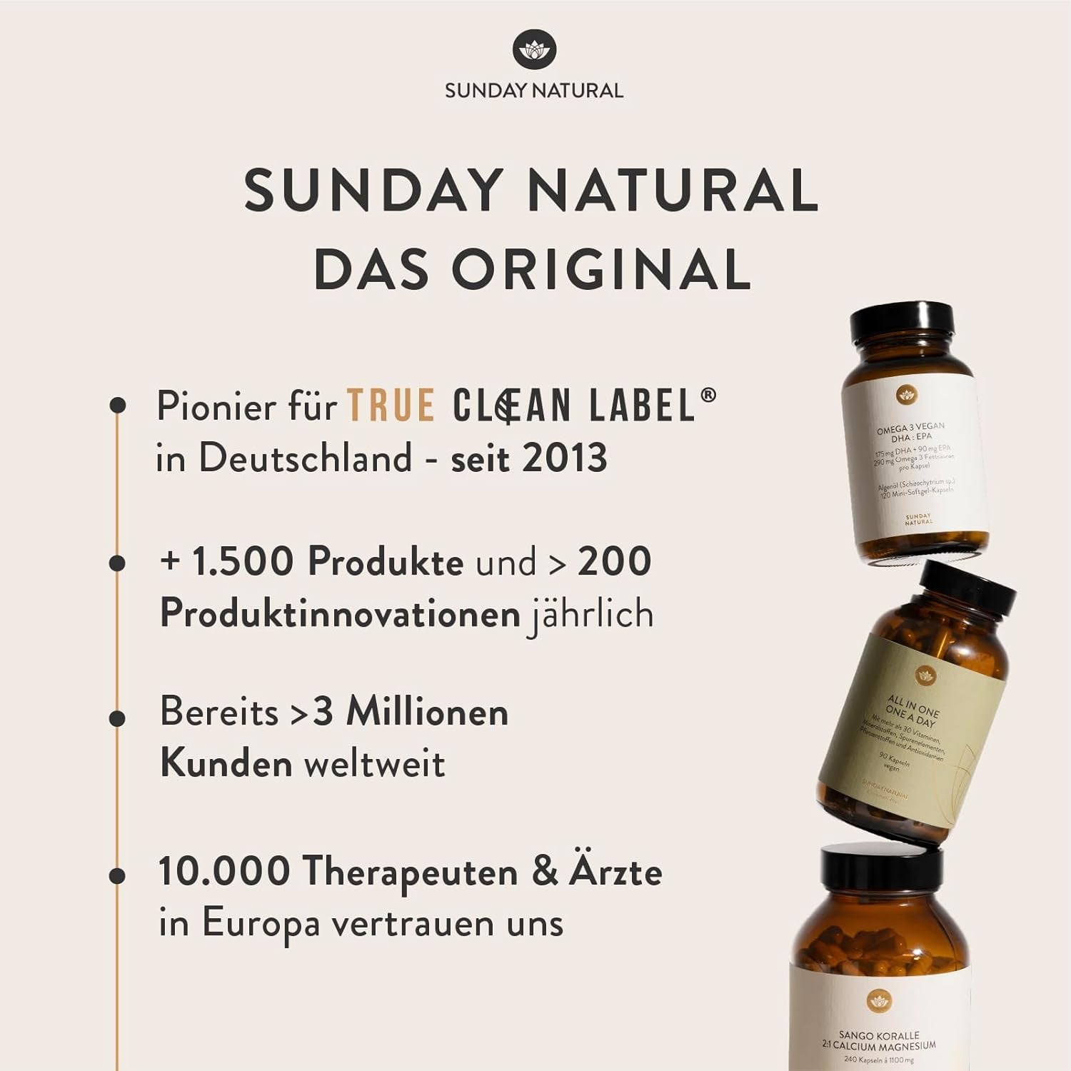 SUNDAY NATURAL® Magnesium Komplex – 240 Kapseln - 400Mg Pro Tag - Aus 7 Verbindungen: Magnesium Bisglycinat, Citrat, Malat, Laktat, Ascorbat, Oxid, Lysinat - Vegan, Laborgeprüft
