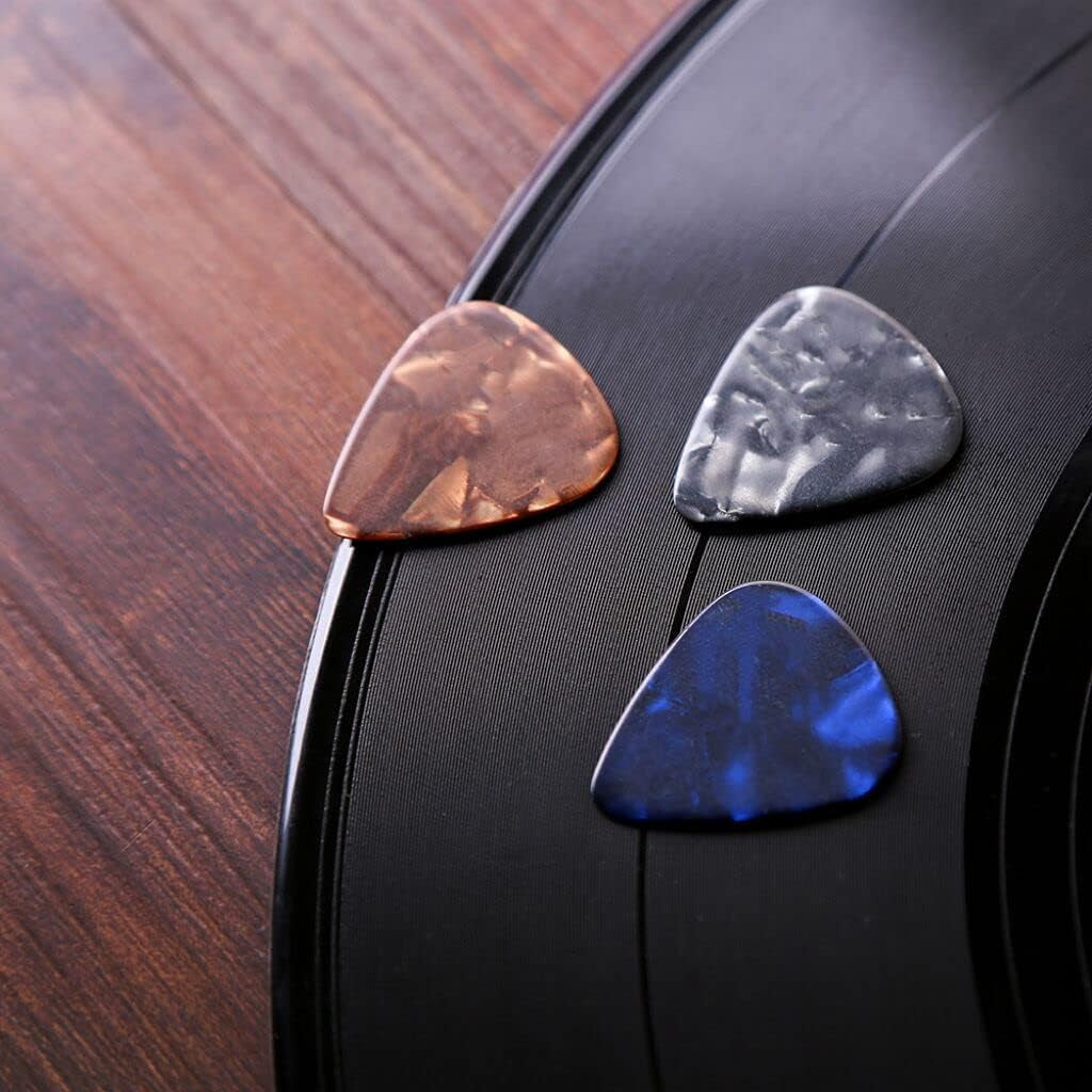 Plektren Plektrum 24Stück 0.46Mm-Dünn 0.71Mm-Medium 0.96Mm-Heavy,Plectrum Für Akustikgitarre, E-Guitar, Ukulele, Bass, Guitar Picks,Zelluloid
