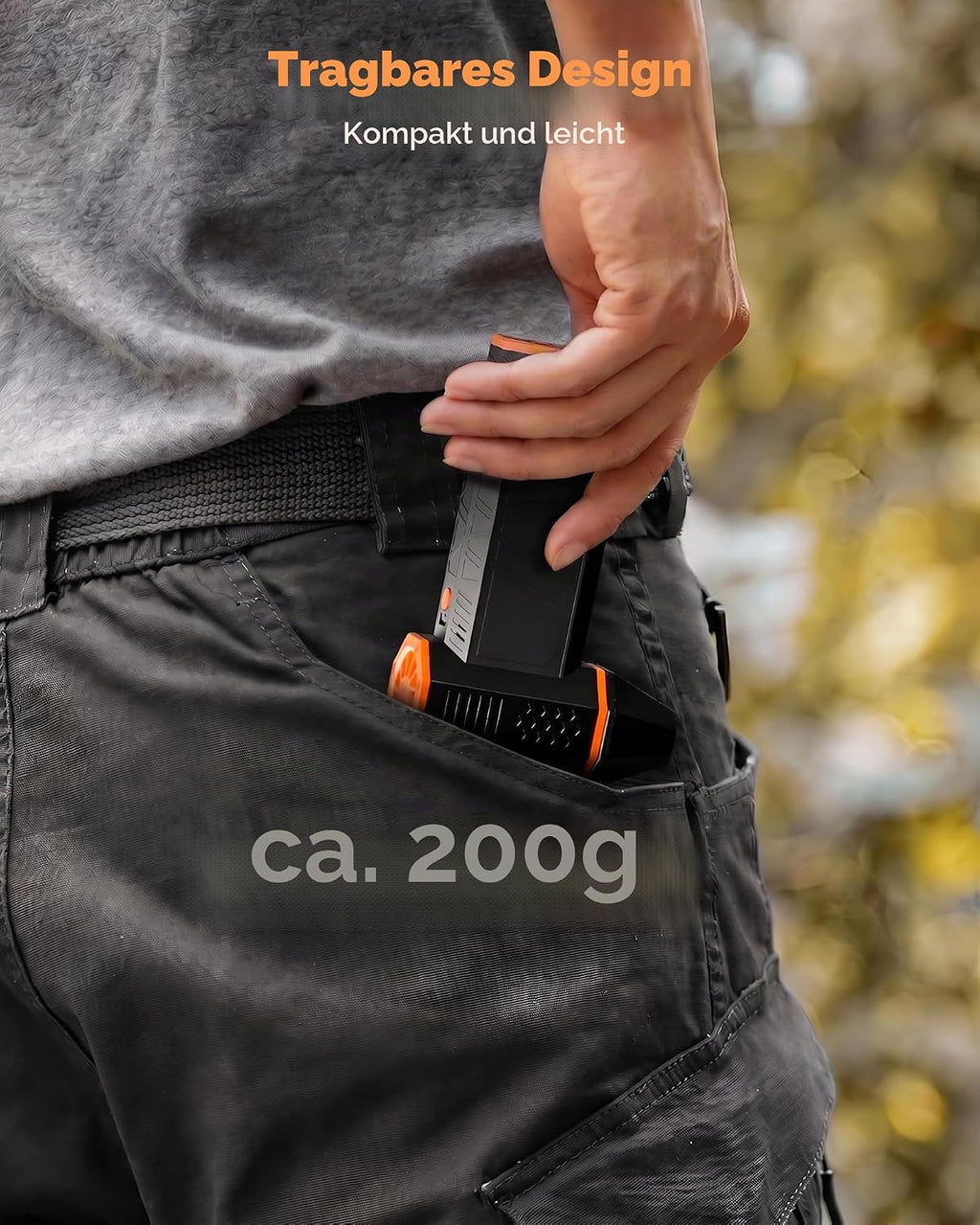 WOLFBOX Megaflow 50 Electric Air Duster-110000Rpm Super Power Cordless Air Duster, 3-Gang Einstellbare Mini-Gebläse Mit Akku, Staubbläser Für Computer, Tastatur, Haus, Outdoor Und Auto